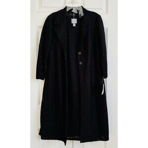 rabbit rabbit rabbit designs WOMENS DRESS SIZE 8 BLACK JACQUARD SOLID WITH BLAZE